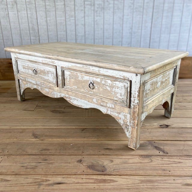 Shabby chic coffee table deals with storage